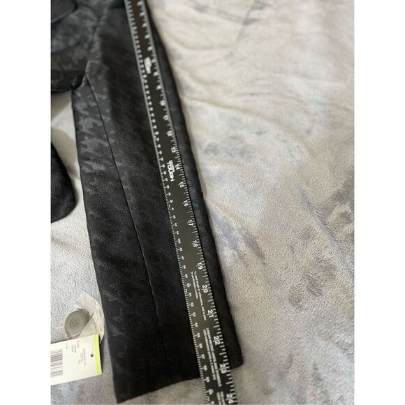 Kasper Jacket Women Size 4 Black Long Sleeve Houndstooth Three Button Blazer NWT - Picture 8 of 10